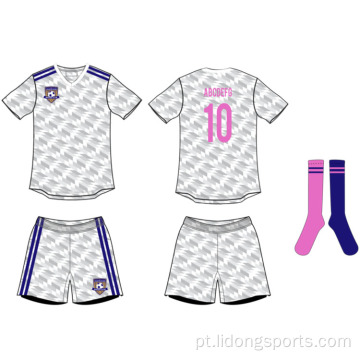 Jersey de futebol definiu o futebol camisa de futebol em branco de futebol